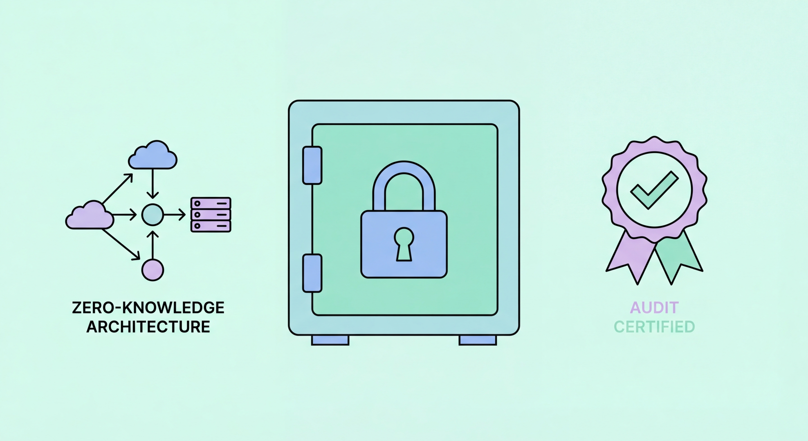 Password manager security risks and protections illustration