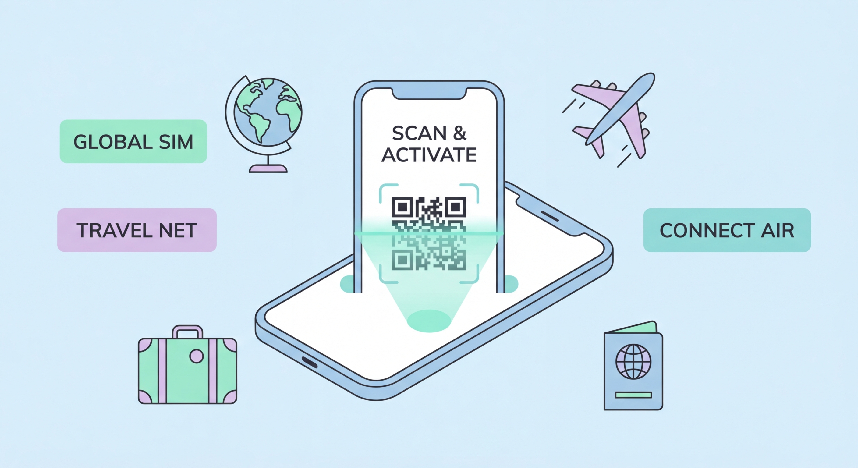 eSIM guide illustration