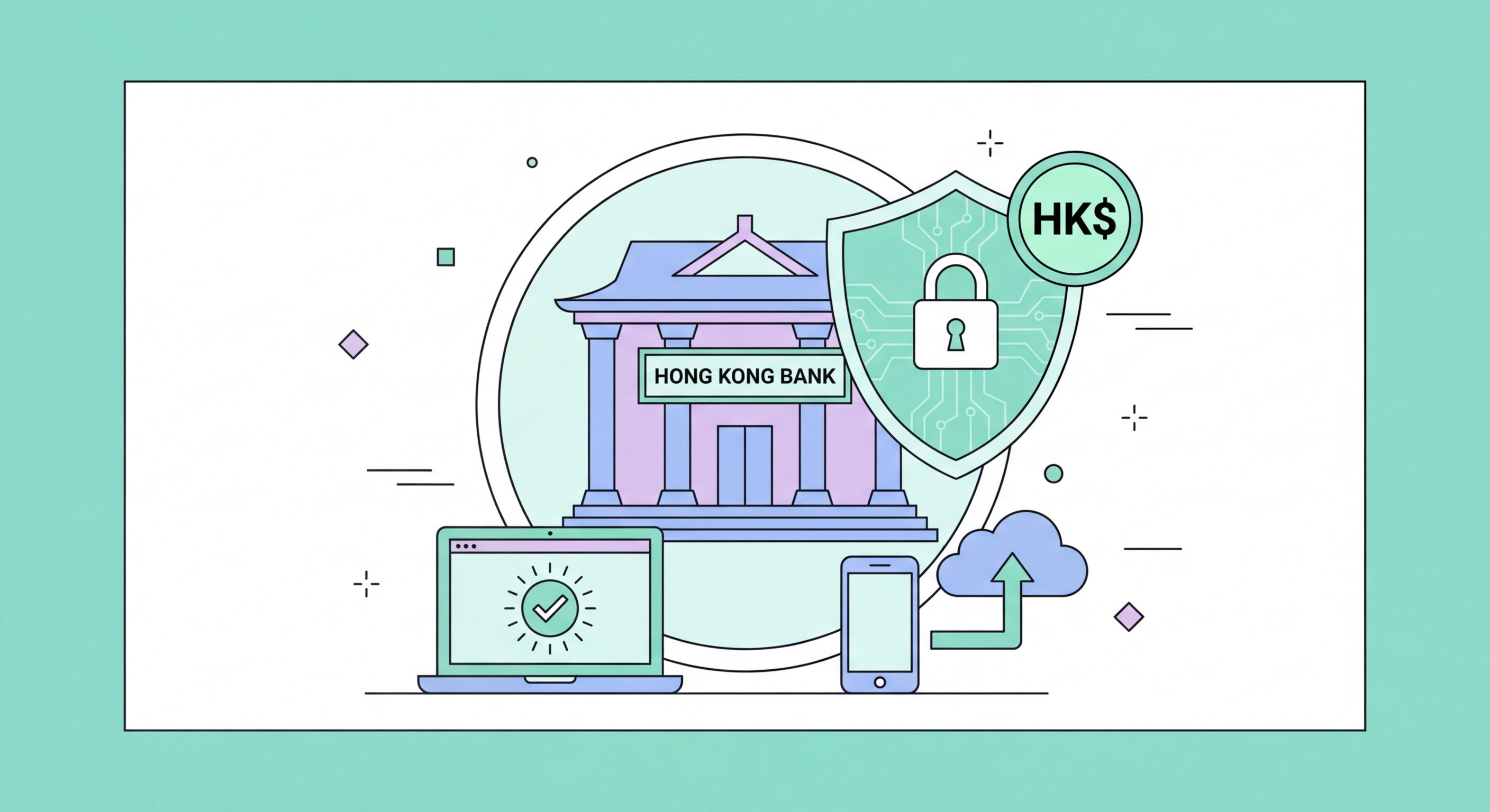 Financial cybersecurity guide illustration