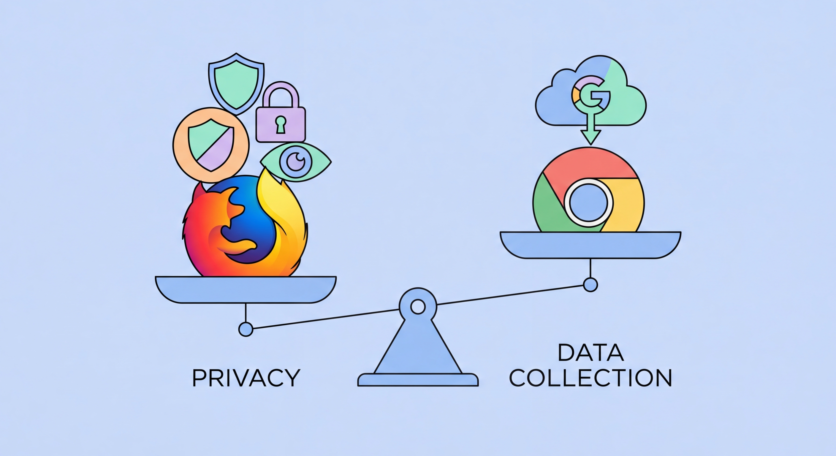 Firefox vs Chrome privacy comparison 2026