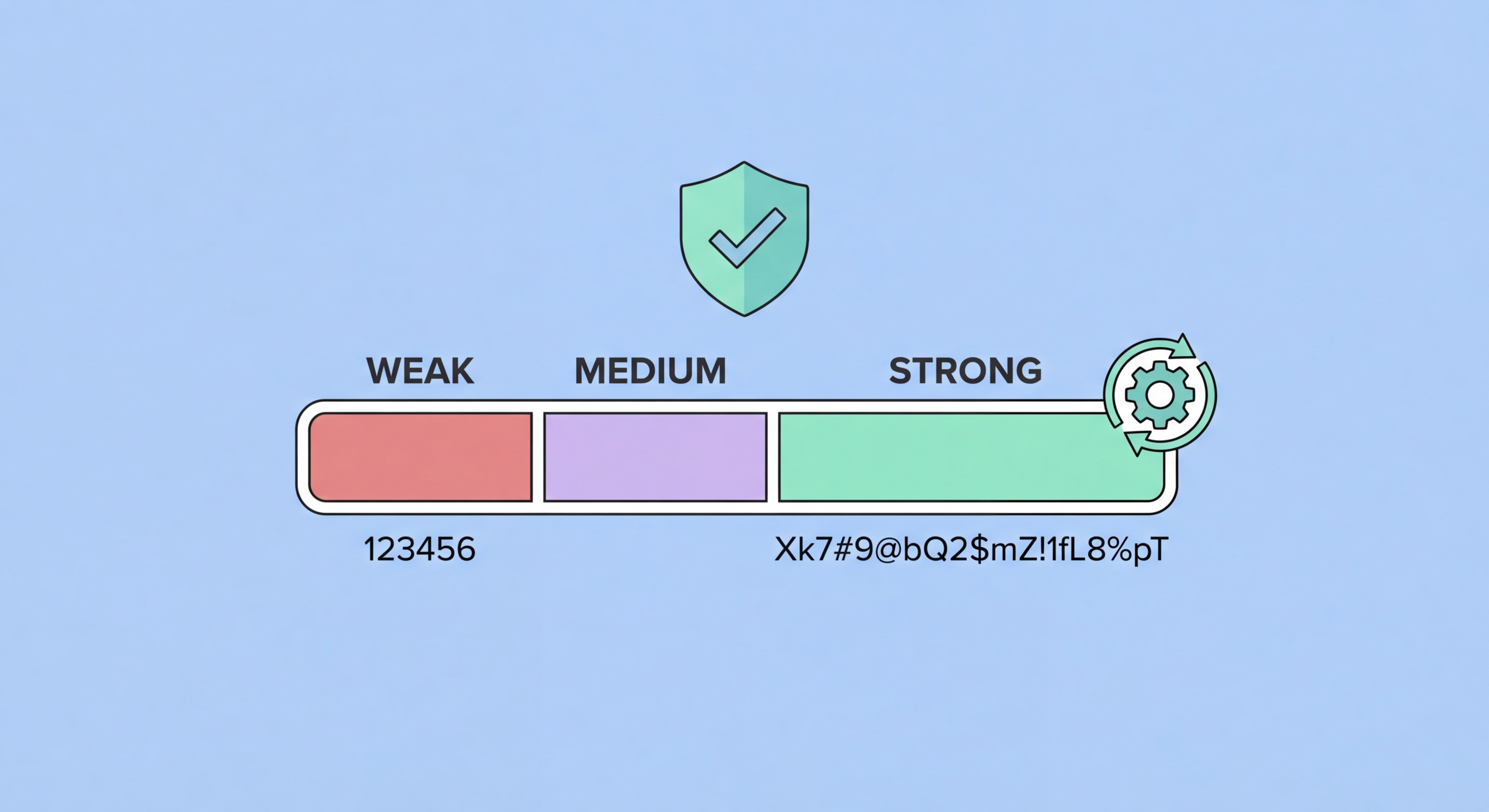 Strong password creation guide illustration