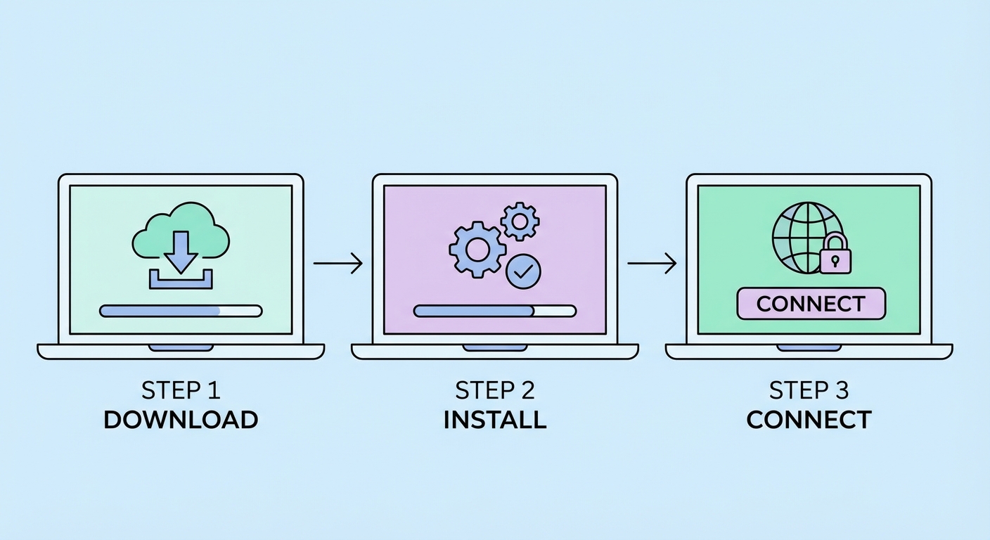 VPN setup guide step by step on multiple devices