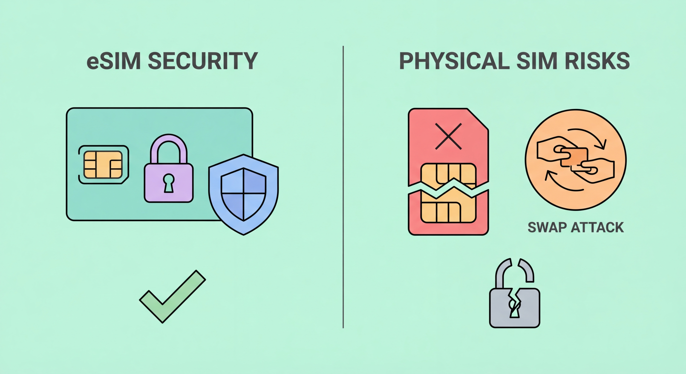 eSIM security vs physical SIM comparison