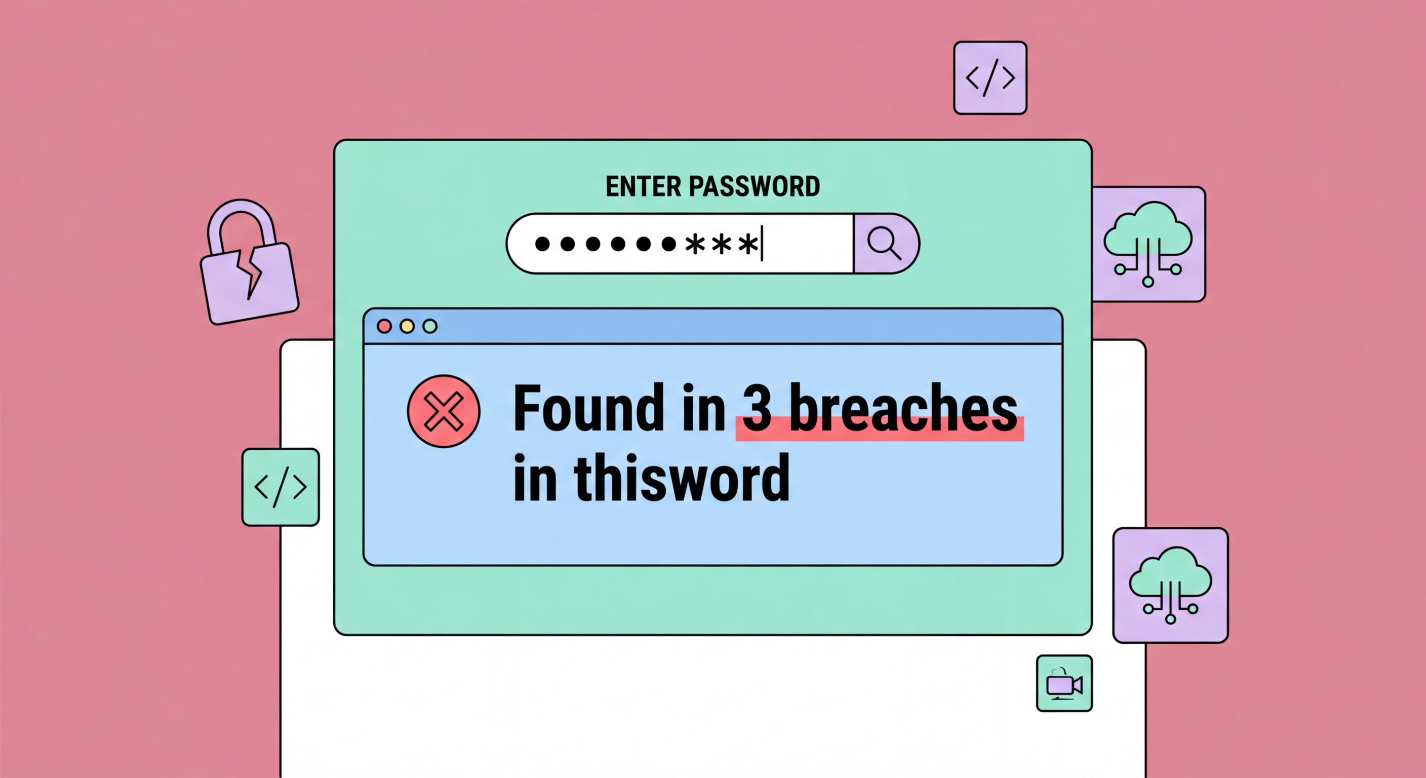 Password breach check tools and methods illustration