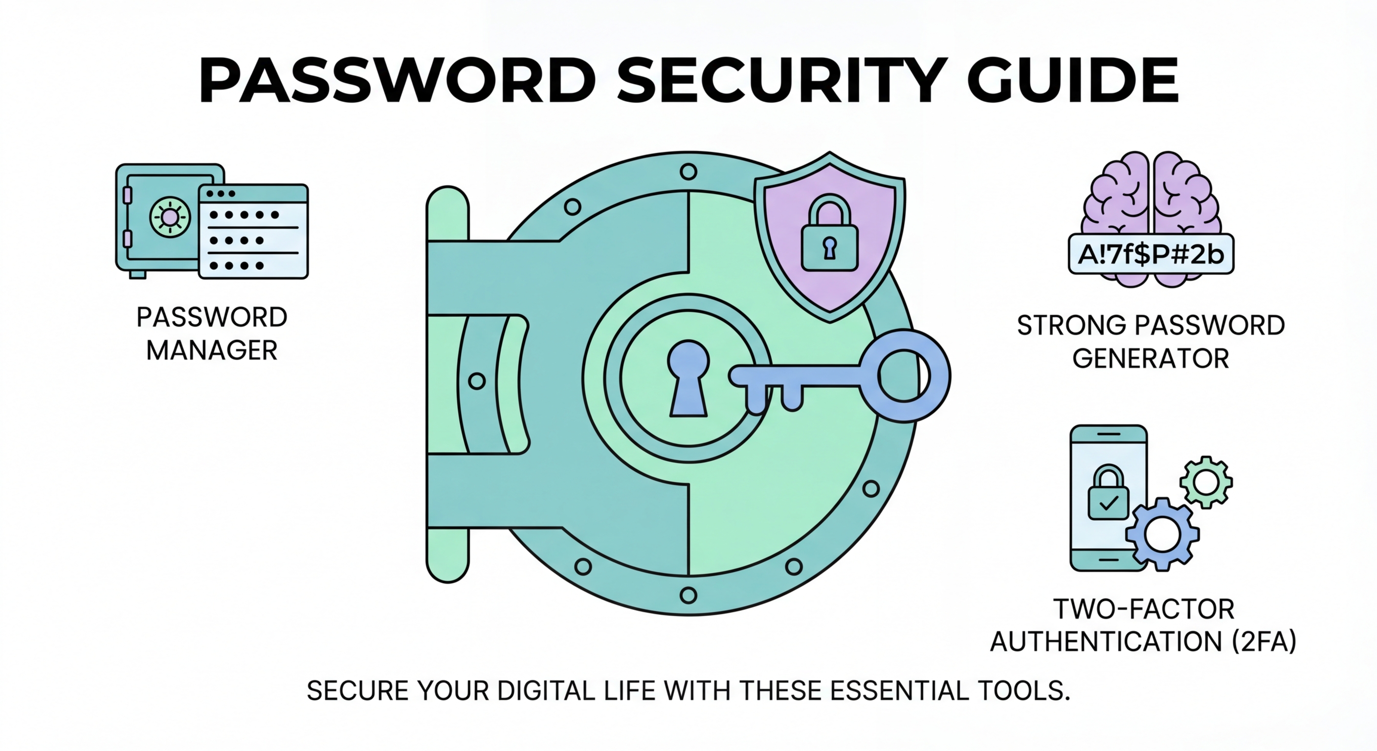 Password security guide illustration