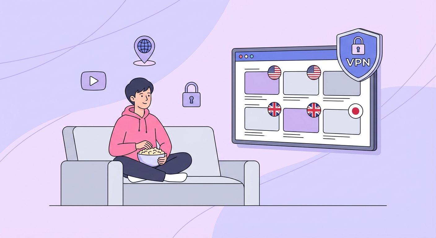 VPN unlocking global streaming platforms