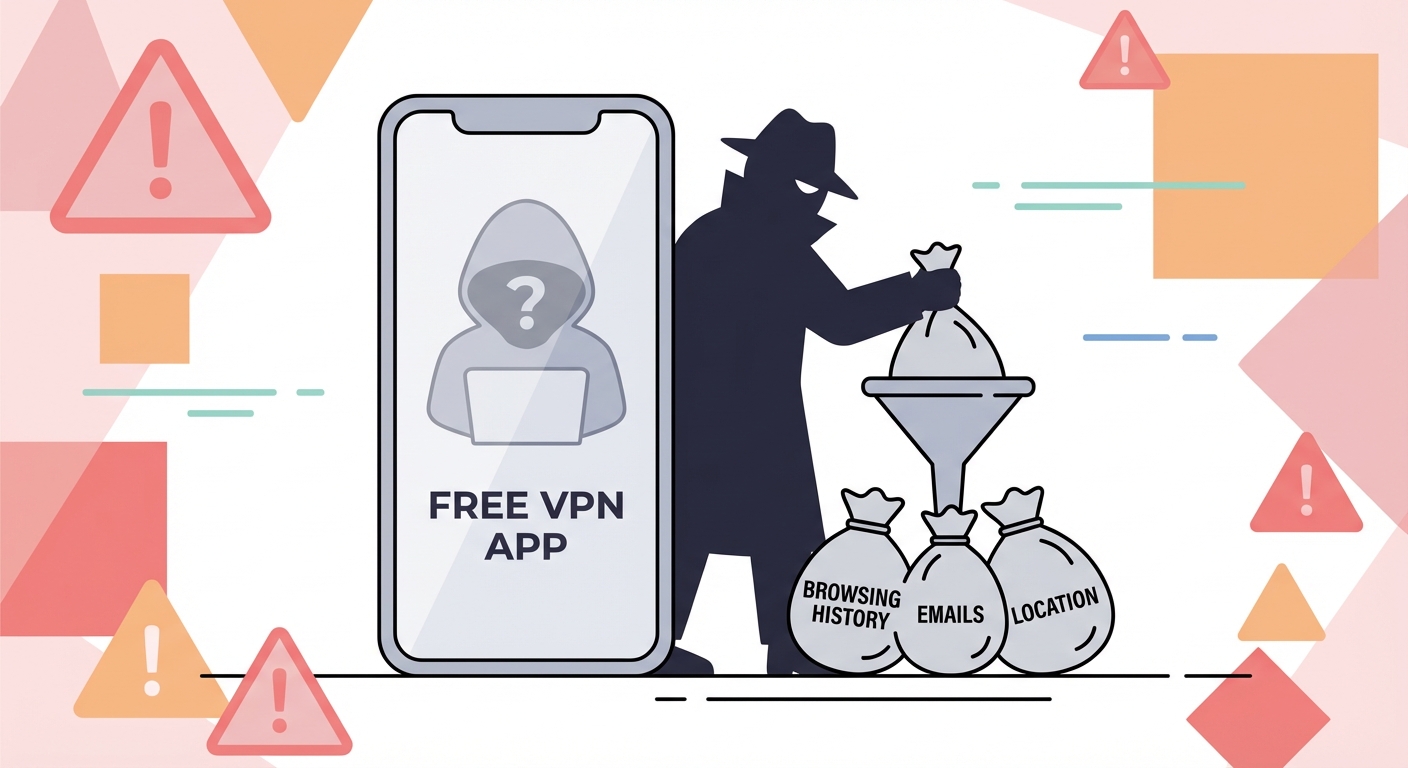 Free VPN hidden data collection risks