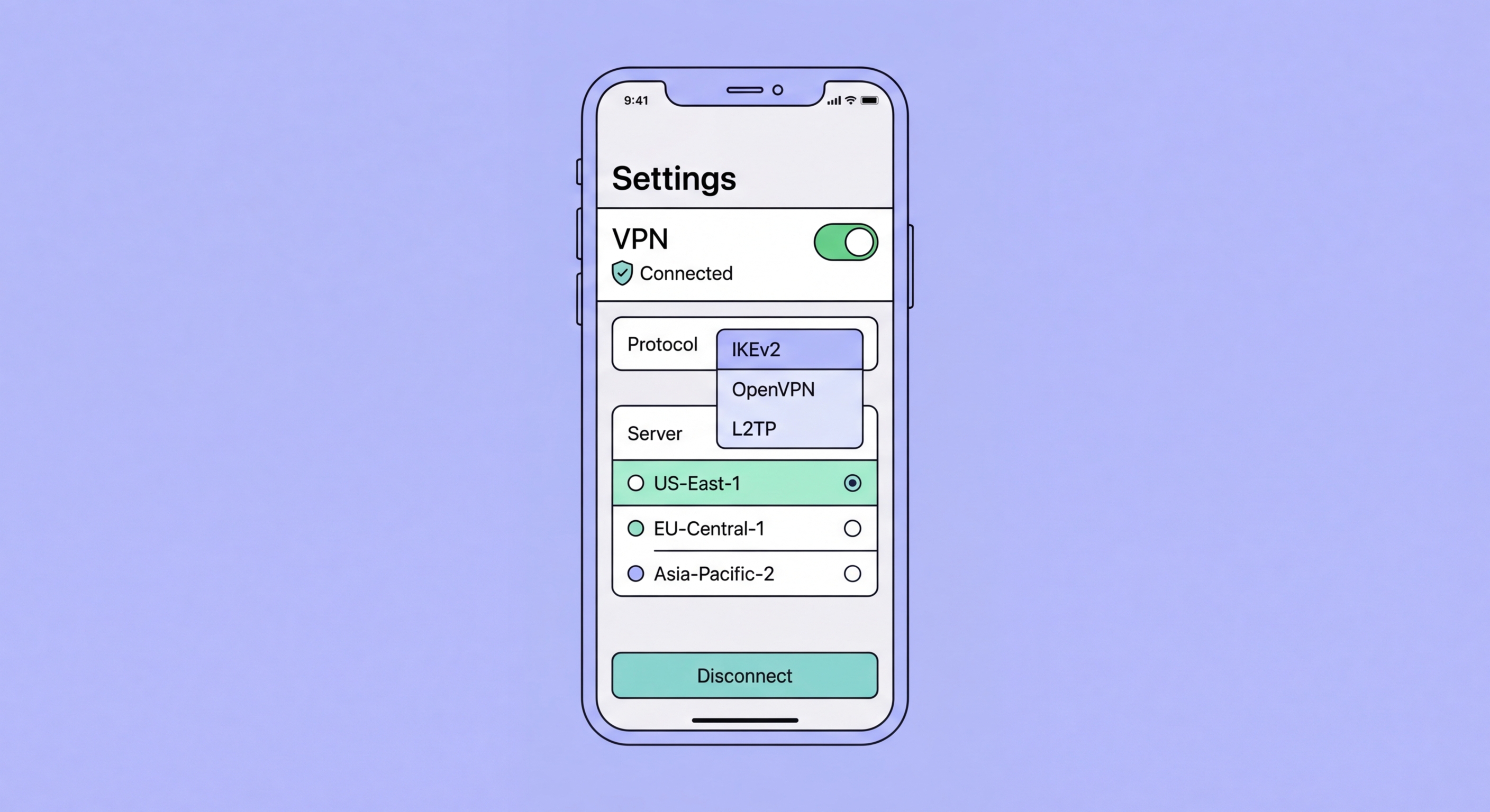 Mobile VPN security on multiple networks