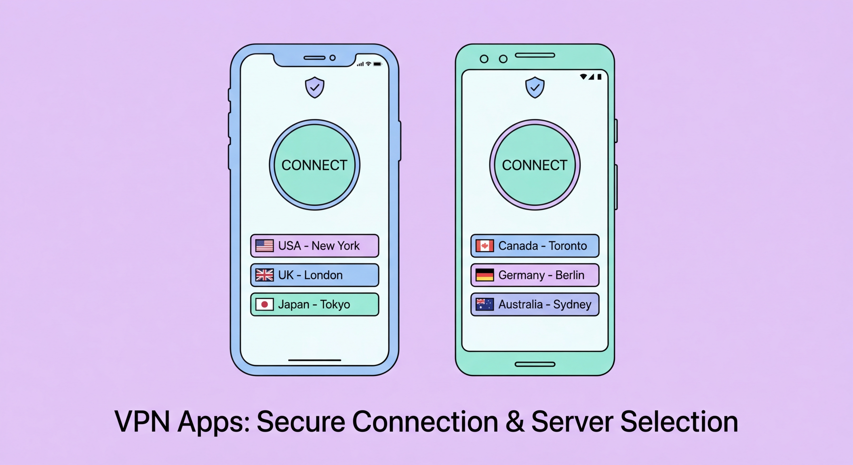 VPN setup on iPhone and Android smartphones