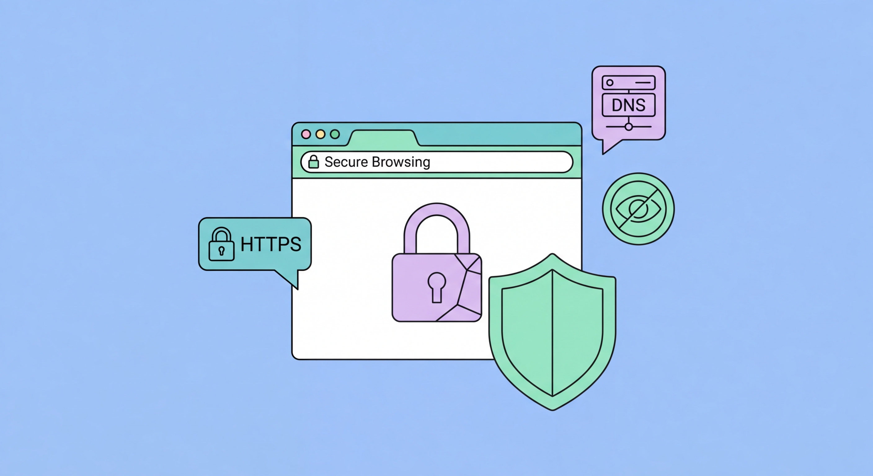 What is secure browsing illustration