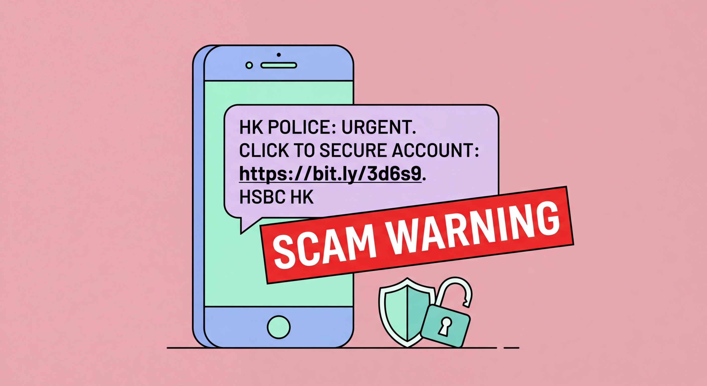 WhatsApp scams in Hong Kong illustration